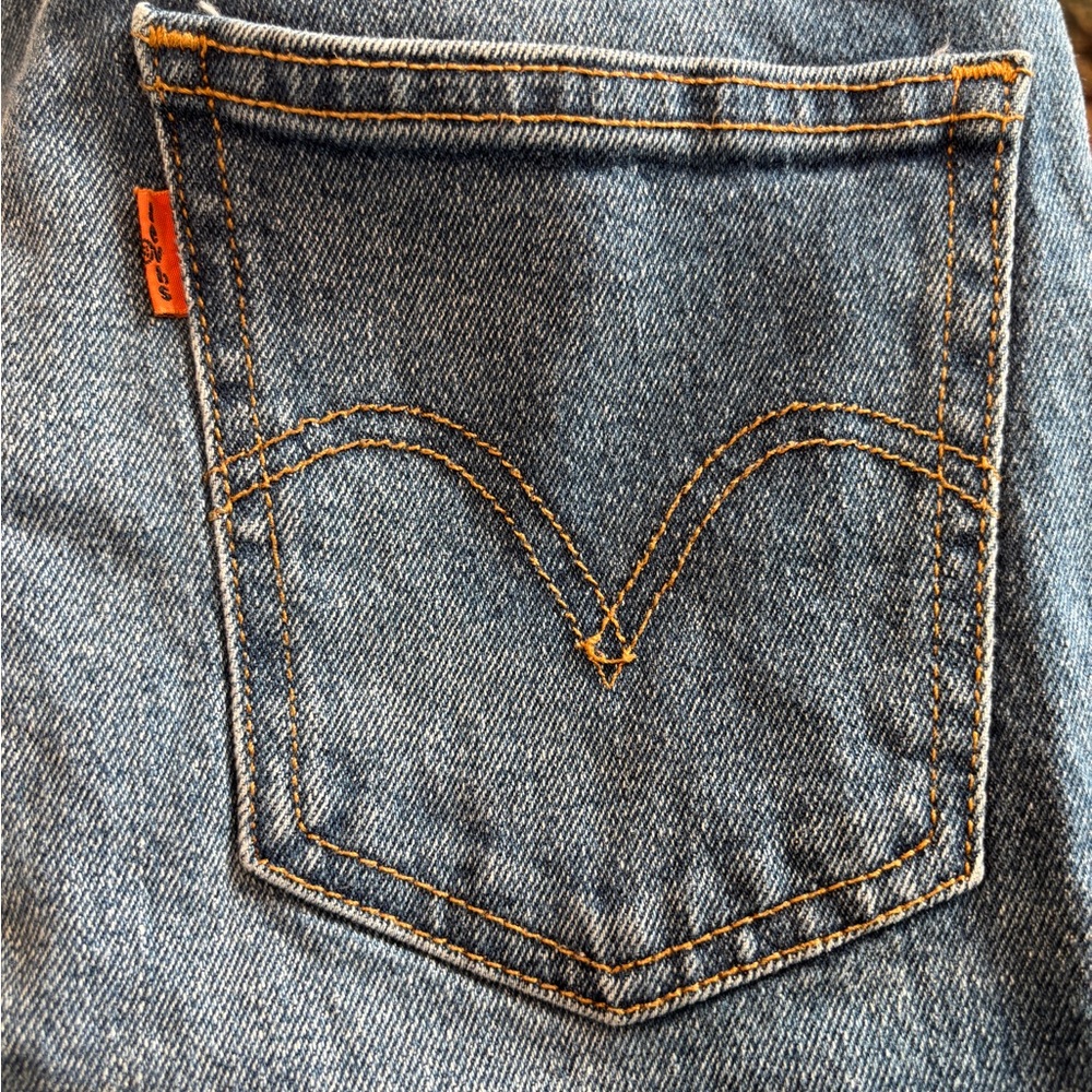 Vintage Levi's Classic Orange Tab Denim Jeans. Size 27 - Picture 10 of 11